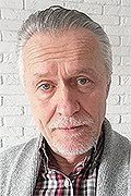 model Klimenuk Mihail   
Year of birth 1956   
Height: 172   
Eyes color: grey-green   
Hair color: grey