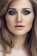model Rusanova Aleksandra   
Year of birth 1994   
Height: 170   
Eyes color: blue   
Hair color: light brown