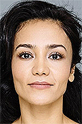 model Ruzieva Feruza   
Year of birth 1983   
Height: 160   
Eyes color: black   
Hair color: black