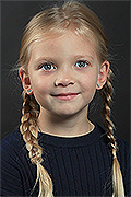 model Klepova Sofya   
Year of birth 2013   
Eyes color: green-blue   
Hair color: blond