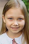model Borodina Zlata   
Year of birth 2013   
Eyes color: green   
Hair color: blond
